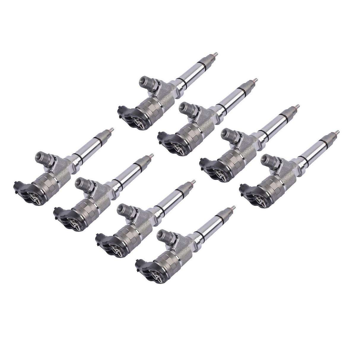 8Pcs Diesel Fuel Injectors Compatible 6.6L GMC Sierra 2500 3500 Chevy 06-07