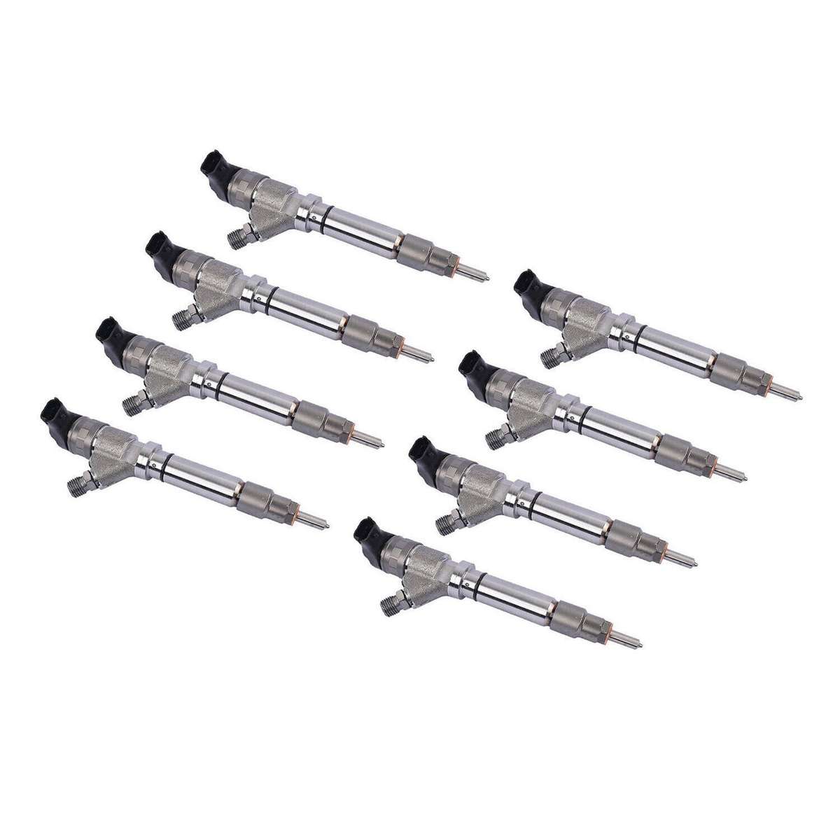 8Pcs Diesel Fuel Injectors Compatible 6.6L GMC Sierra 2500 3500 Chevy 06-07