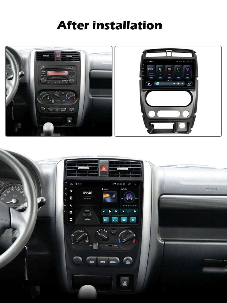 For Suzuki Jimny 2007-2012 Touchscreen GPS Navigation Autoradio Android 13 dab+