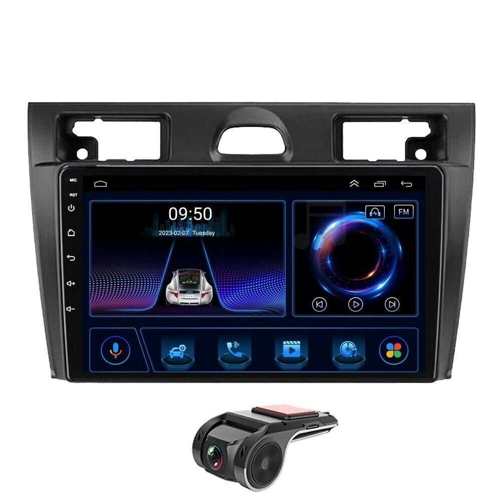 For Ford Fiesta MK5 2002-2008 Autoradio GPS Navigation Bluetooth DAB+ Android 9"