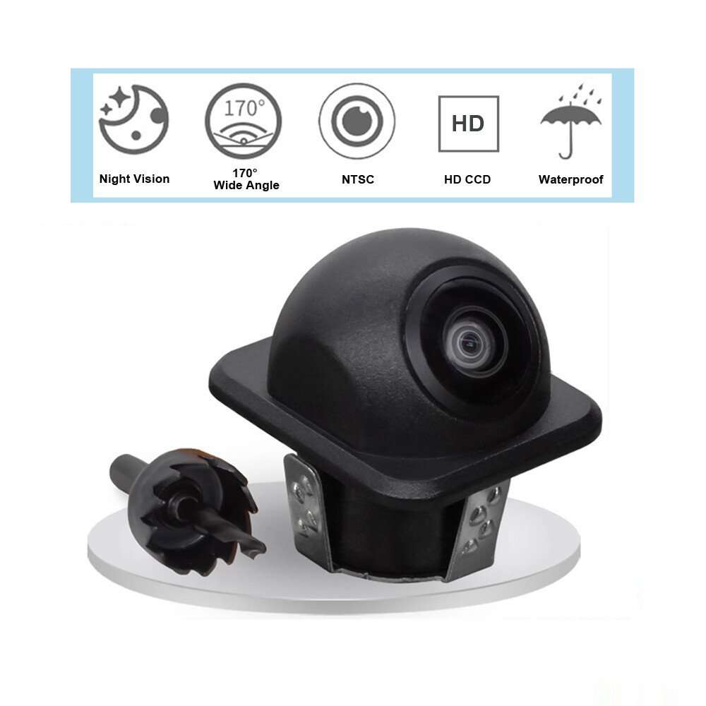 170° Auto Rear View Camera HD Mini HD Mini Parking Sensor Camera Night Vision Car Undermount