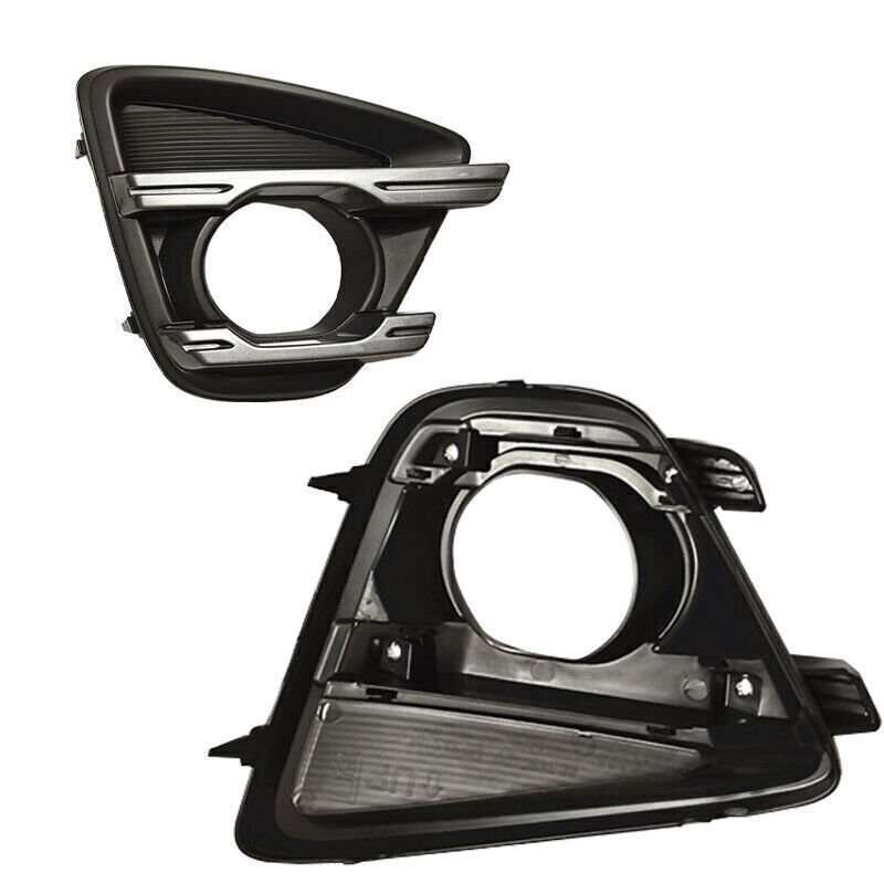 For Mazda CX-5 2013-2016 Pair Front Bumper Bezels Fog Light Cover Frame replace