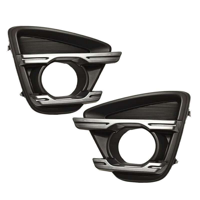For Mazda CX-5 2013-2016 Pair Front Bumper Bezels Fog Light Cover Frame replace