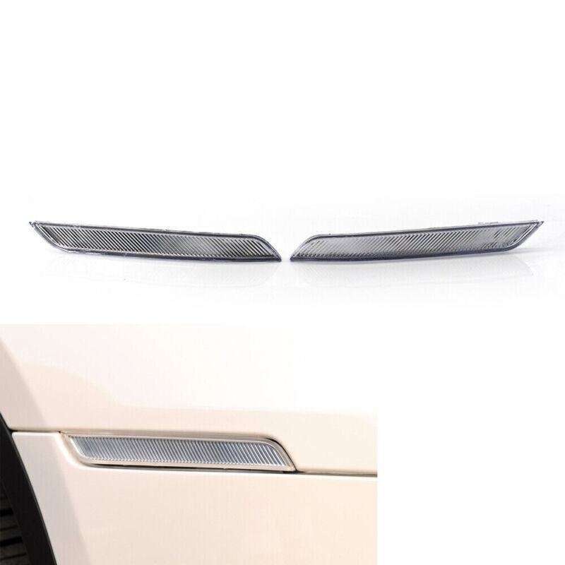 Pair For BMW X6 E71 E72 2007-14 Clear White Side Marker Reflector Light No Bulb