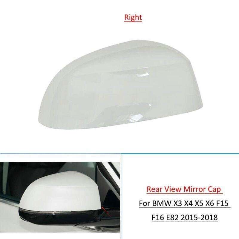 Right Rearview Mirror Cap Cover For BMW X3 X4 X5 X6 F15 F16 F26 2015-2018 White