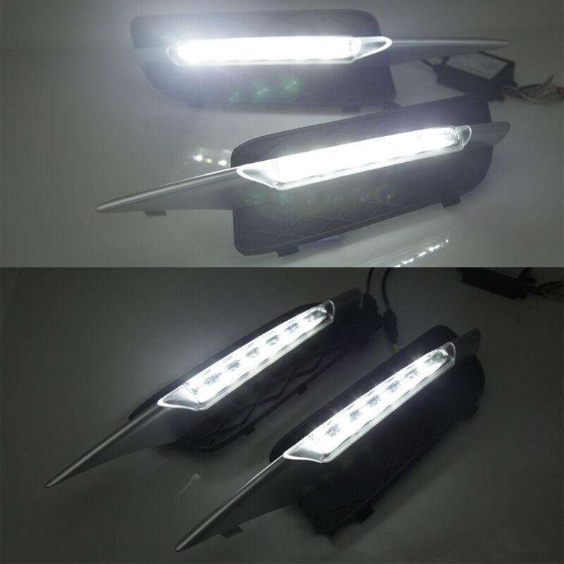 LED DRL Daytime Running Fog Light Lamps Fit For BMW X5 E70 2007-2010