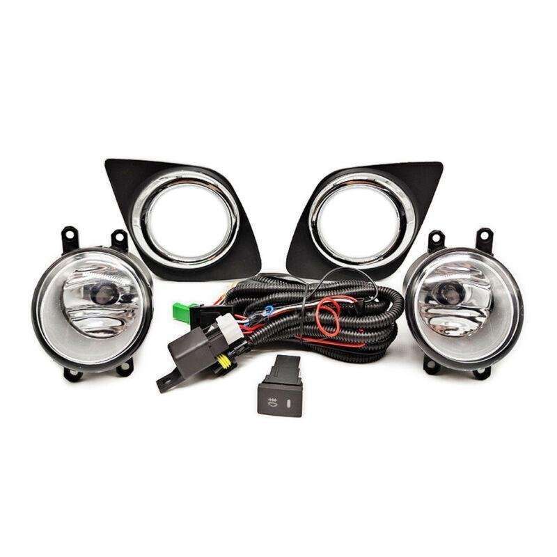 Front Driving Fog Light Lamp Grille Set Fit For Toyota RAV4 2009-2012