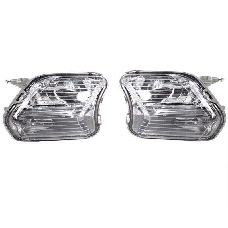 Front Bumper Fog Lights Lamp Black Cover For Ford Escape Kuga 2017-2019 Pair