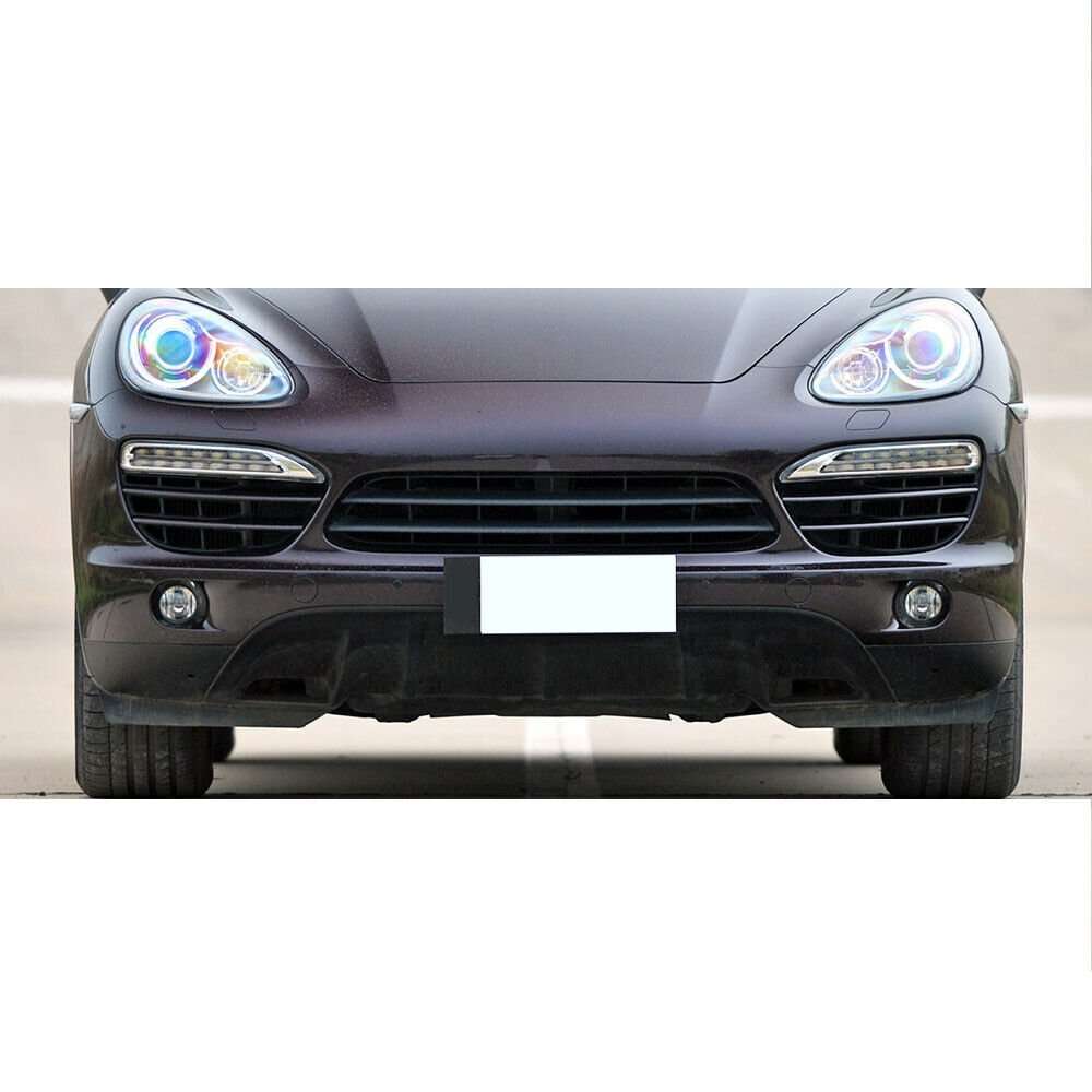 Pair Front Bumper Daytime Run Light Lamp LED DRL Fit For Porsche Cayenne 2011-14