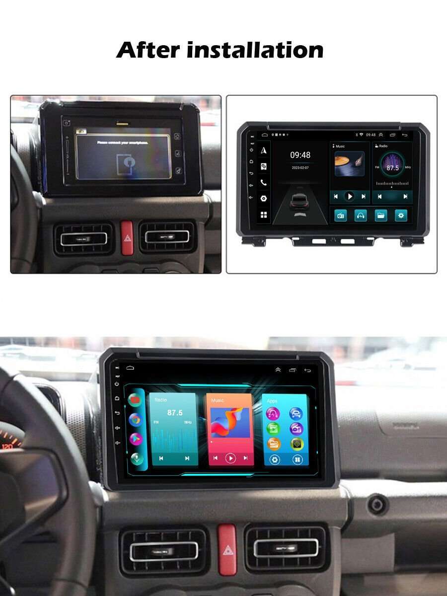 9"GPS Head Unit For Suzuki Jimny 2018-2020 Car Stereo Android 11 DAB+Radio WiFi