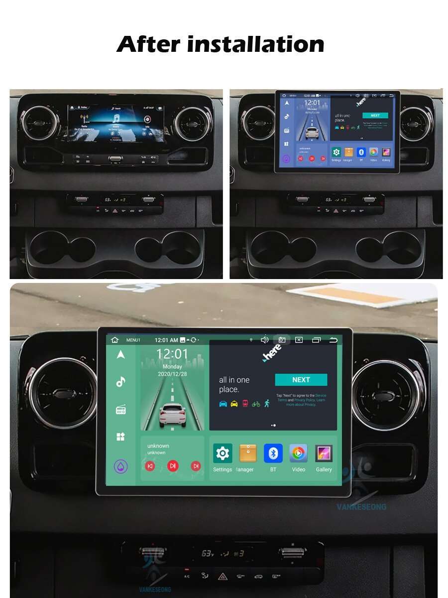 13.3" Android Auto CarPlay For Mercedes Sprinter 2018-2022 GPS SatNav Car Stereo