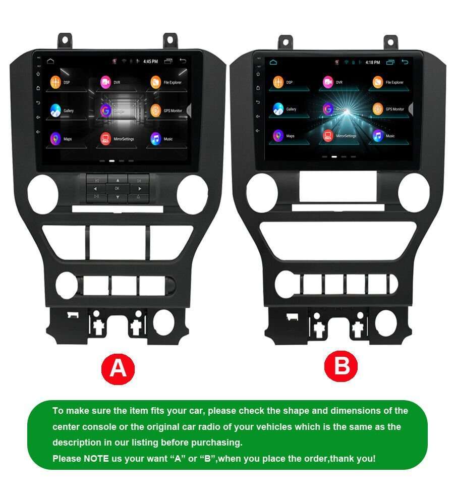 for Ford Mustang 2014-2021 Car Radio Head Unit GPS SatNav Android CarPlay Stereo