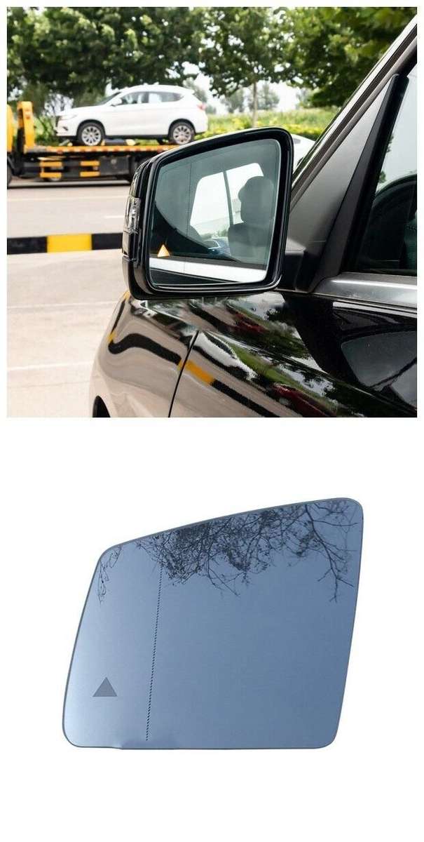 Side View Mirror Glass Heated Blind Spot Left 1PC For Mercedes-Benz W164 W166