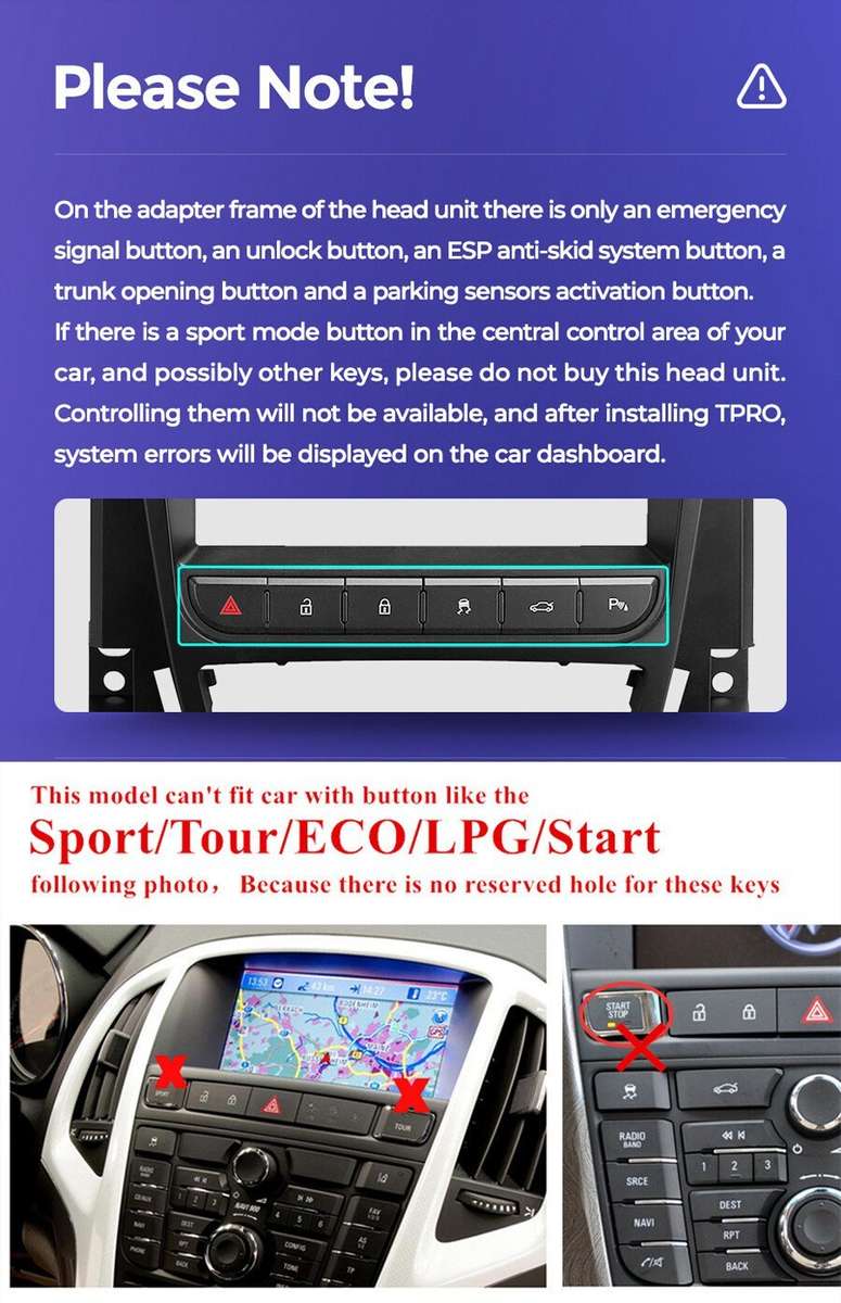 For Vauxhall Astra 2010-2014 Android Car Stereo Multimedia Player DAB Radio GPS