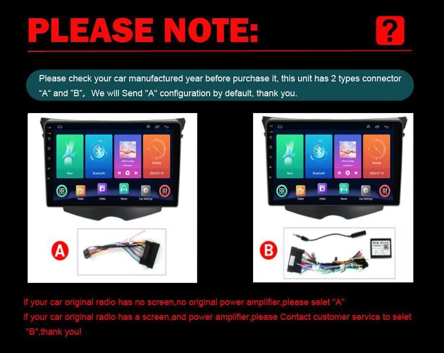 For Hyundai Veloster FS 2011-2017 Car Stereo GPS Navi Android Auto CarPlay Radio