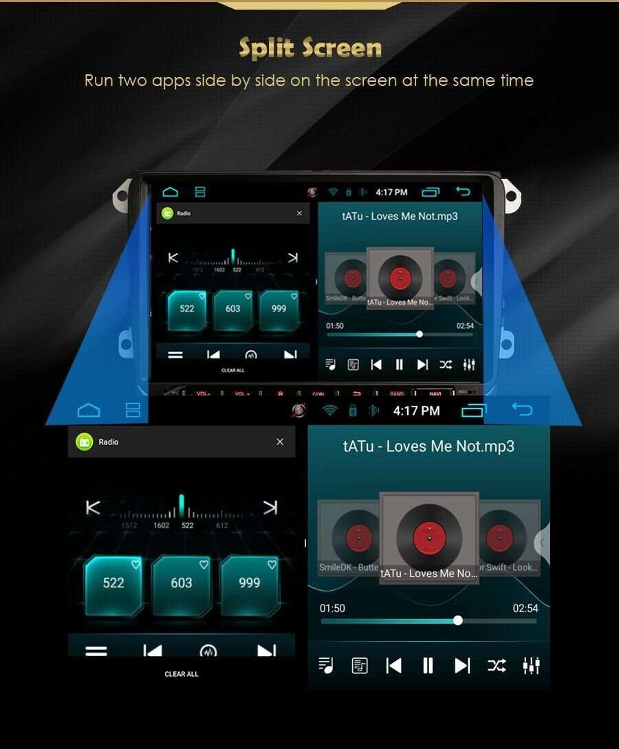 9" Android Touch Screen Car Radio GPS For Ford Transit Custom BT DAB CarPlay+DVR