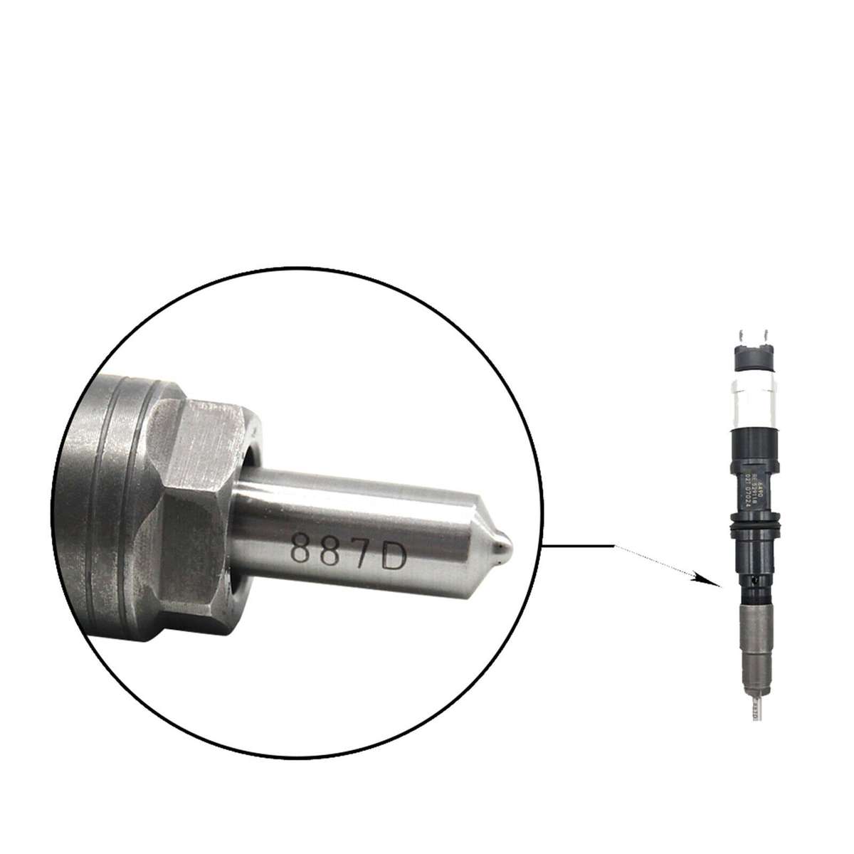 Fuel Injector 095000-7150 Compatible John Deere 4045 Tractor Diesel Engine