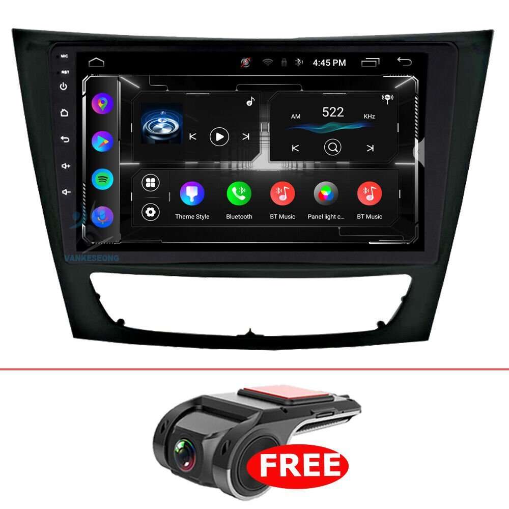 for Mercedes E-Class W211 CLS W219 Android Head Unit BT DAB Radio Stereo GPS+DVR