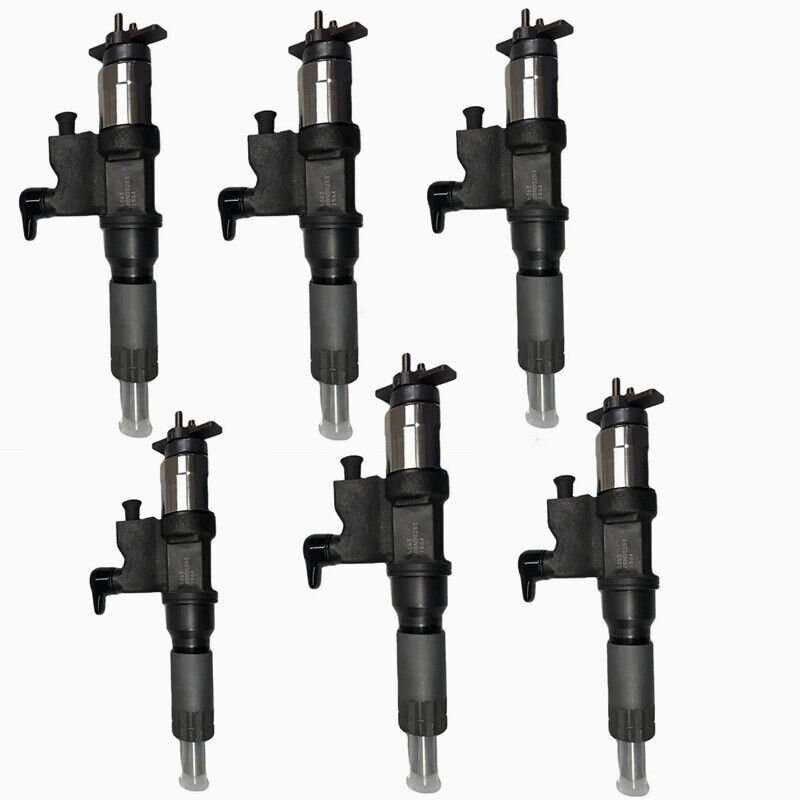 6PCS Diesel Injector Compatible Isuzu 7.8L Engine Model 6HK1 Vehicle 095000-5361