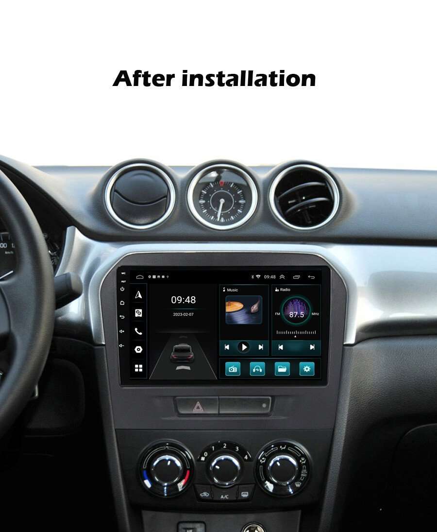 9" Android12 GPS Navigation For Suzuki Vitara 2015-2020 BT DAB+Autoradio CarPlay