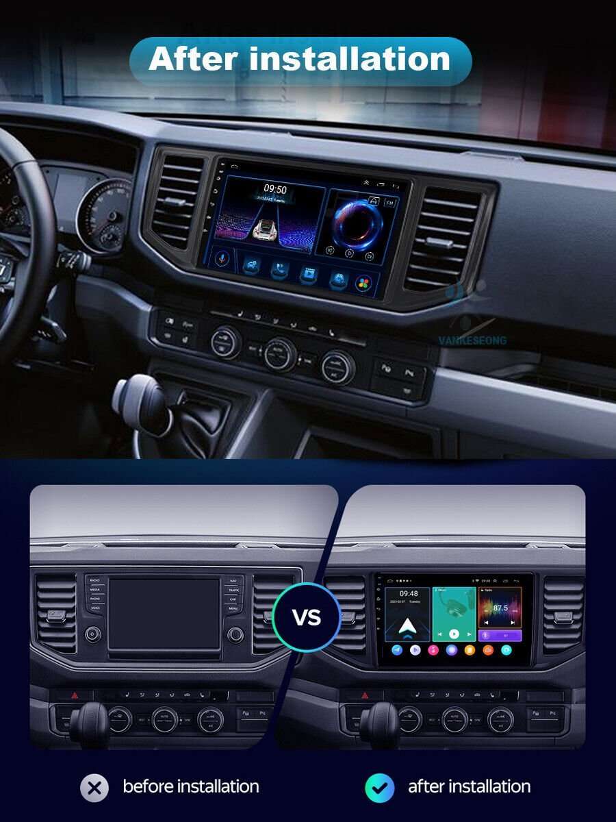 Android Auto Autoradio For VW Crafter MK2 2017-2021 CarPlay Navigation GPS DAB+
