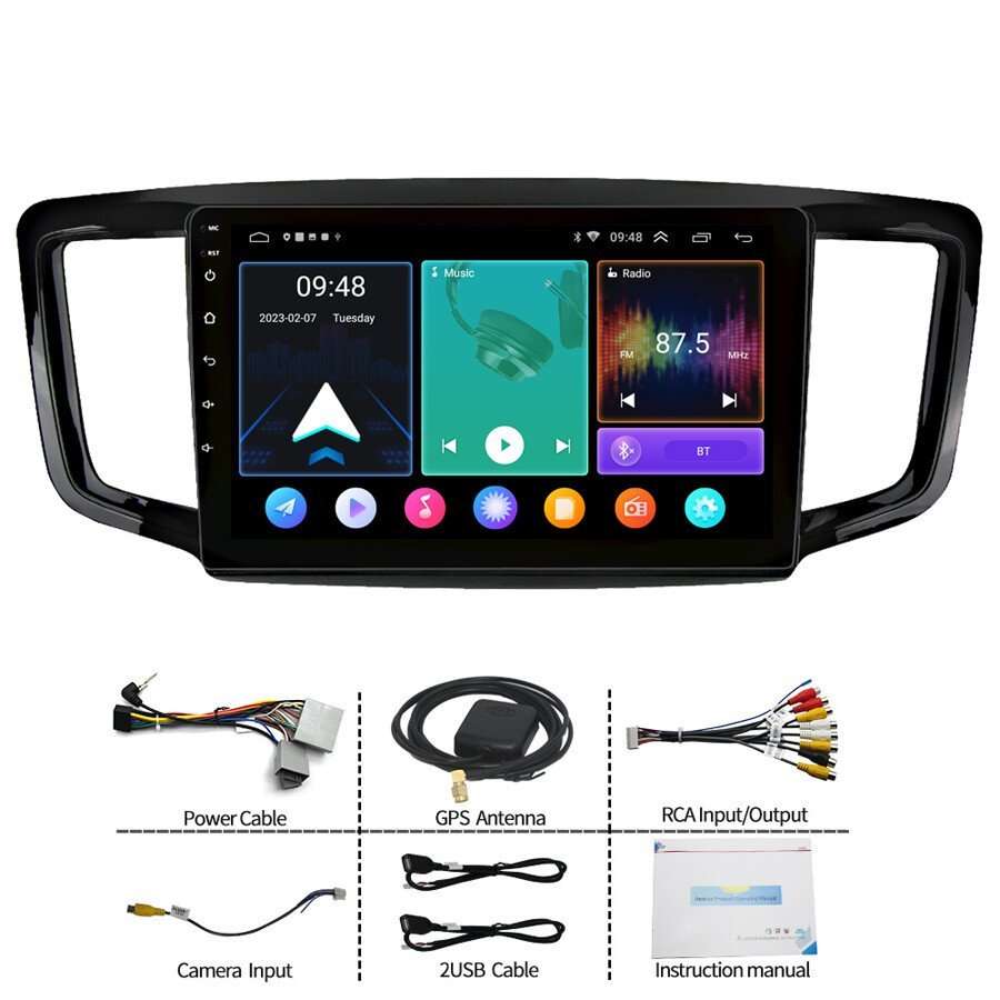 9" Android 13 Head Unit GPS Radio Car Multimedia DAB For Honda Odyssey 2015-2020