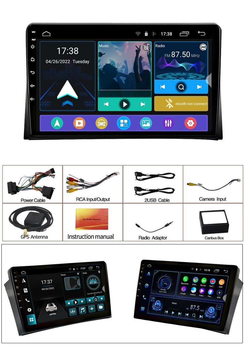 9" 4+64GB Android 12 DAB Autoradio For VW Multivan T5 2003-2015 BT GPS Video+OBD