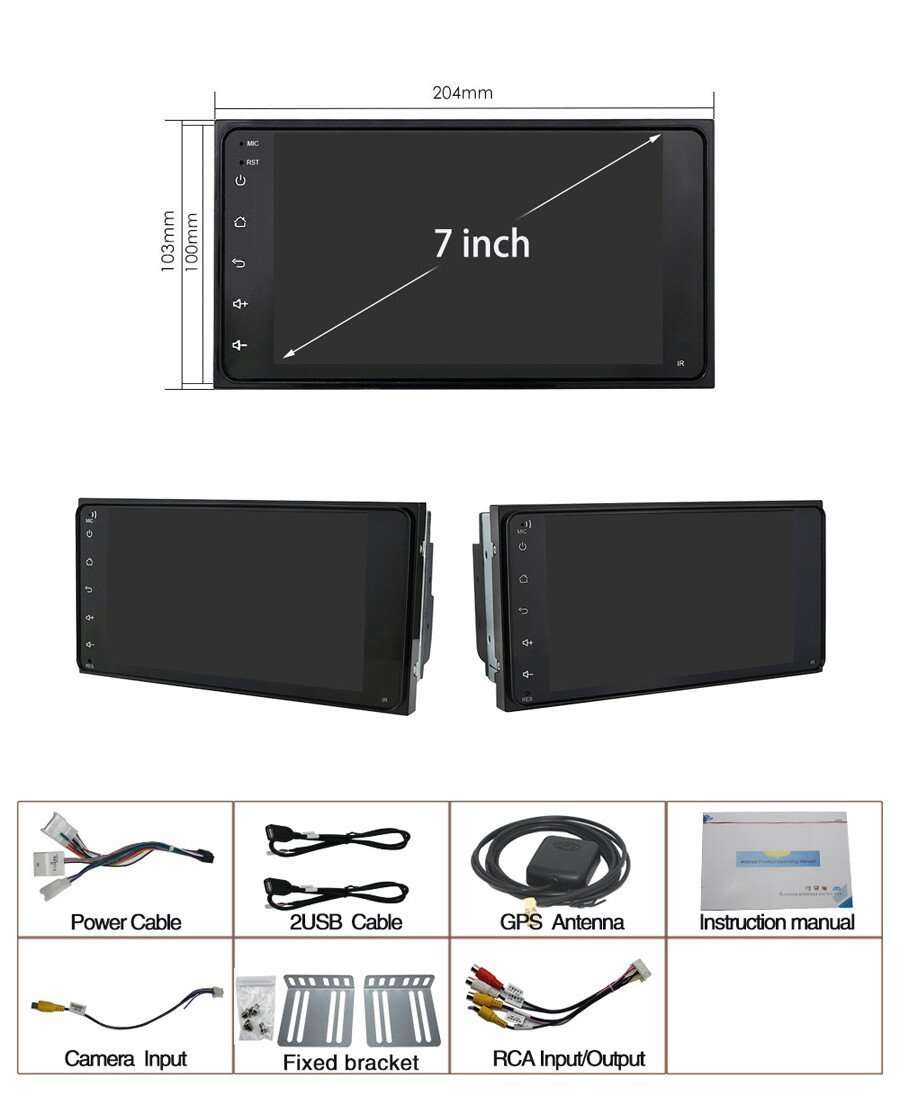 Android12 Car Stereo DAB Radio DSP GPS SatNav For Toyota 4 Runner Previa Corolla
