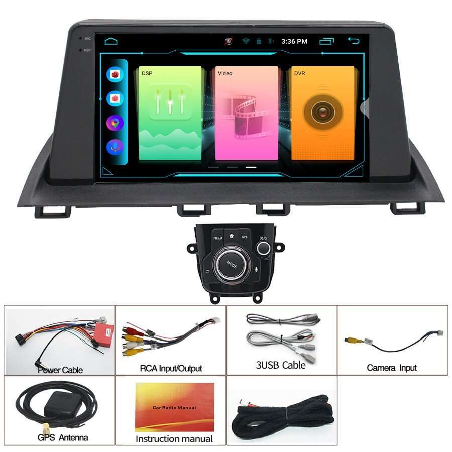 9"Android Autoradio CarPlay GPS Navigation DAB+DSP BT For Mazda3 Axela 2013-2017
