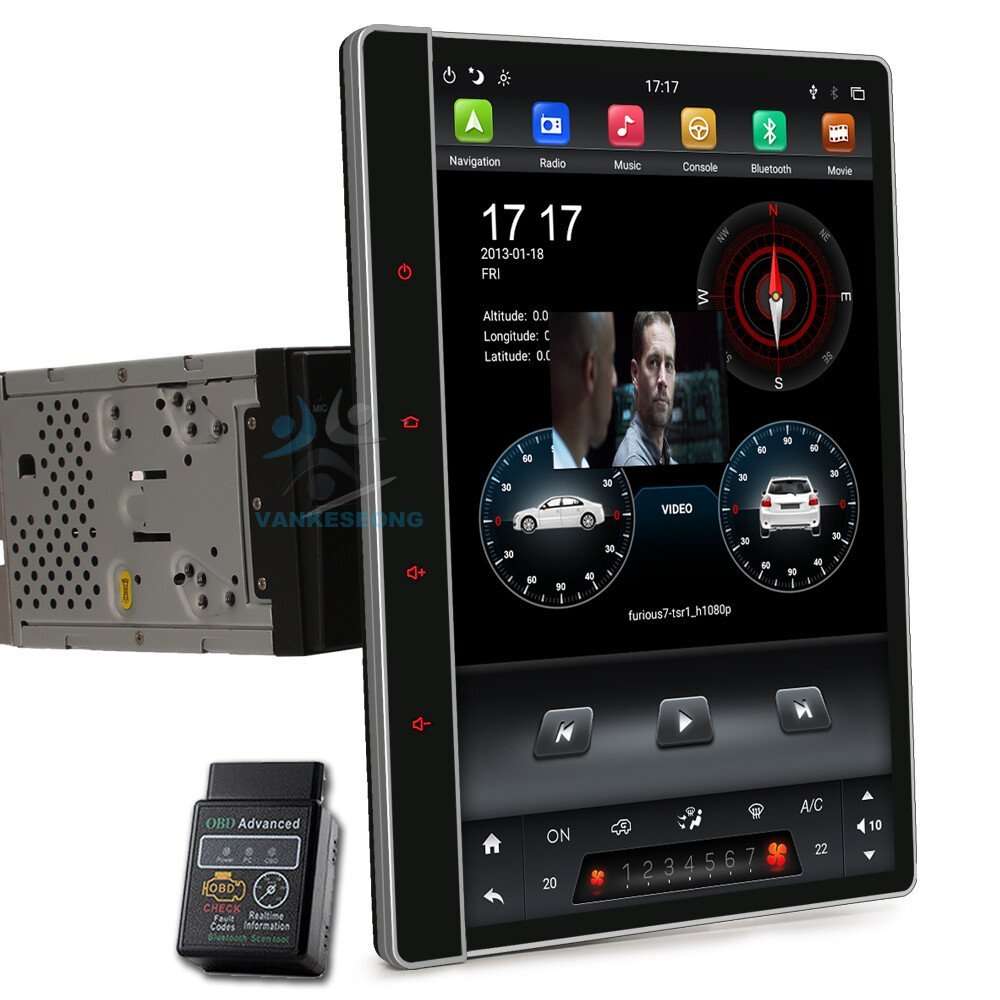 12.2" Doppel Din 4+64GB Android Auto CarPlay Autoradio Navigation GPS BT DAB DSP
