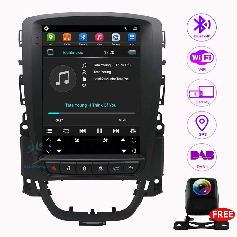 9.7" Android 11 Touch Screen Head Unit BT DAB Radio For Vauxhall Astra 2010-2014