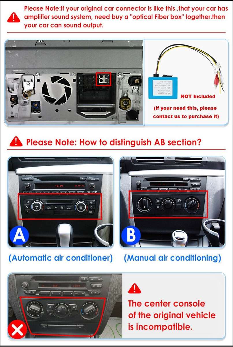 CarPlay Android Auto for BMW 1 Ser E81 E82 E87 E88 DAB+ Autoradio GPS Navigation
