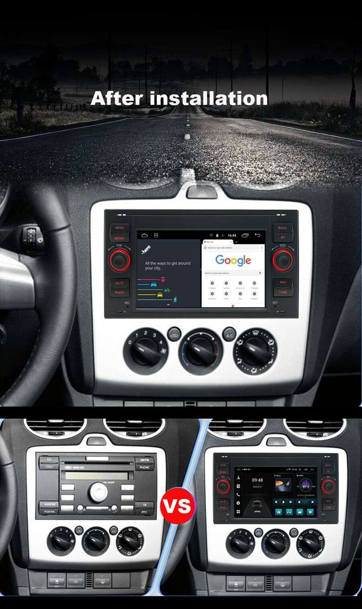 CarPlay For Ford Transit Connect Fiesta Android Autoradio GPS Navigation DAB+DSP