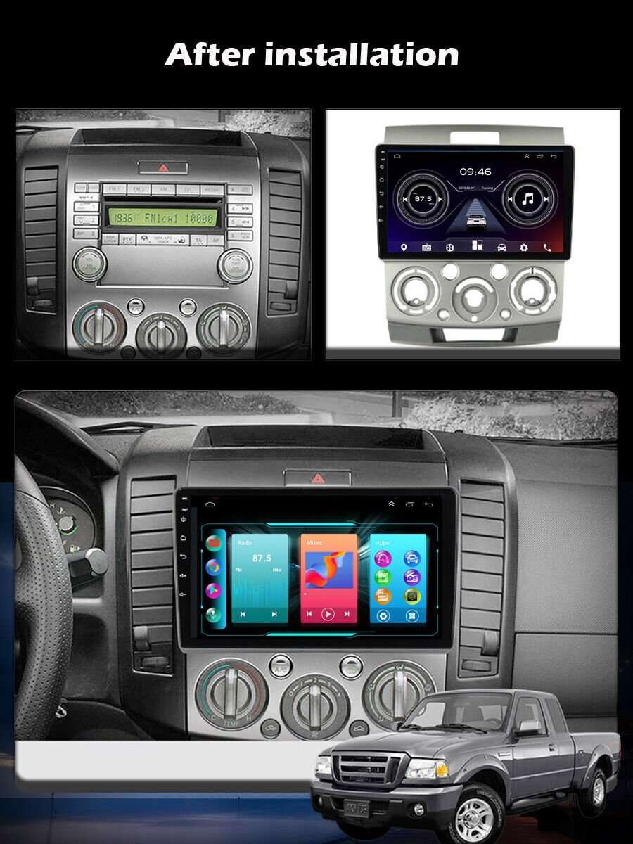 For Ford Everest 2006-2011 32GB GPS Android Autoradio Bluetooth DAB Wifi Sat Nav