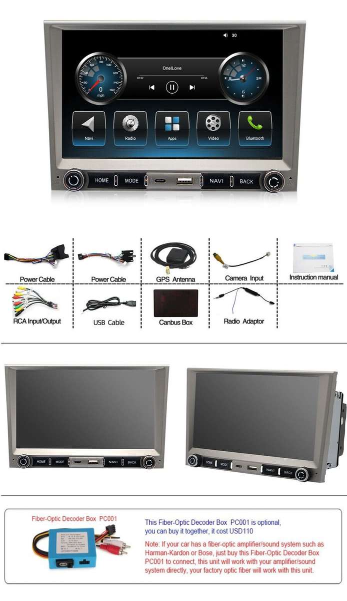 Android13 bt CarPlay DAB+ Autoradio GPS For Porsche Cayman Boxster 987 2005-2008