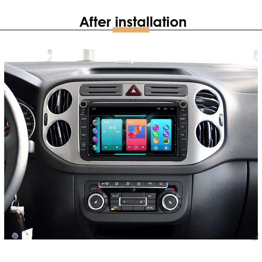 8" Android Car Multimedia Stereo FM Radio for VW Skoda Seat Bluetooth GPS SatNav