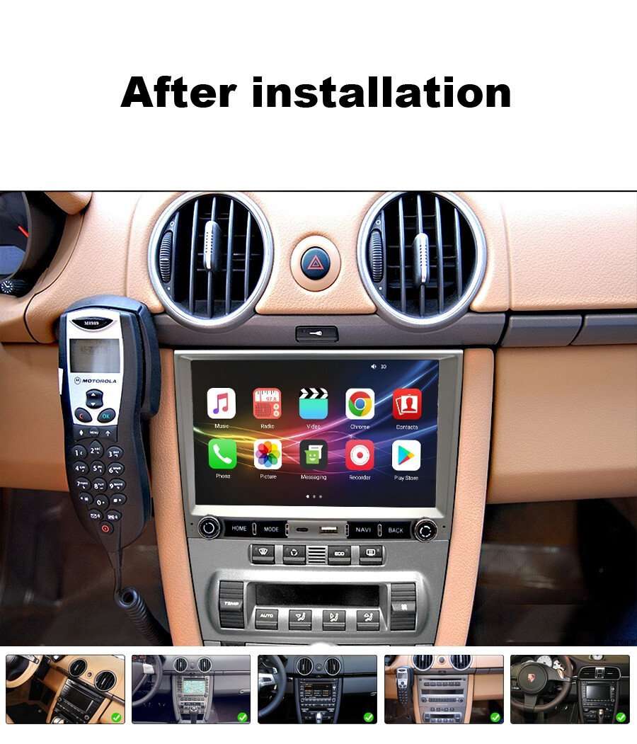 8"For Porsche Cayman Boxster 987 Touchscreen Autoradio GPS Navigation Android 13