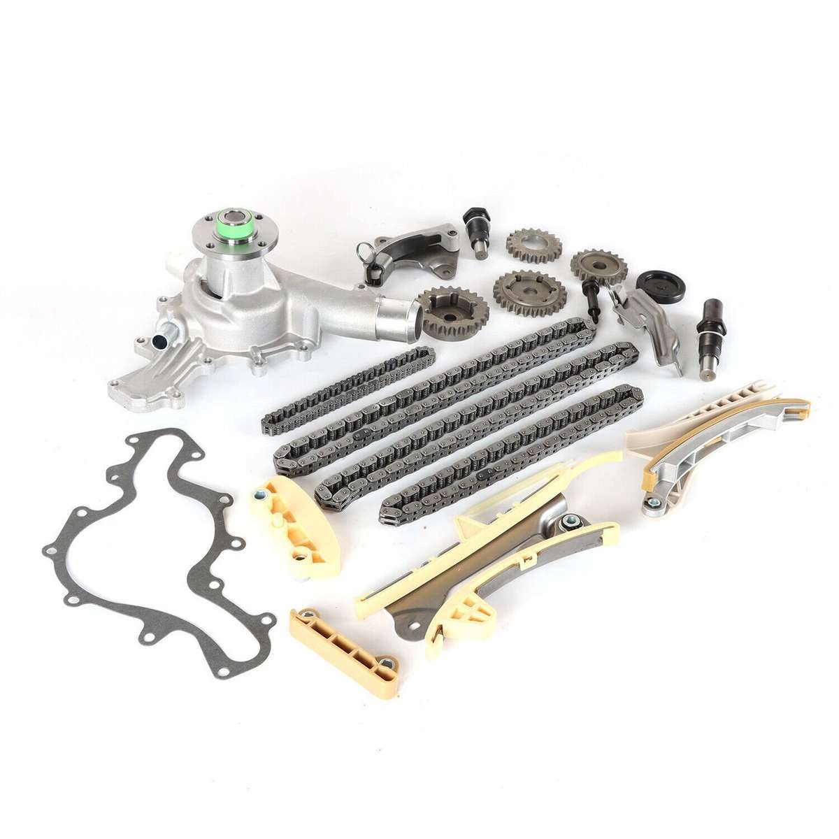 Timing Chain Kit w/ Gears + Water Pump Kit For Ford Mazda Mercury 4.0L SOHC V6