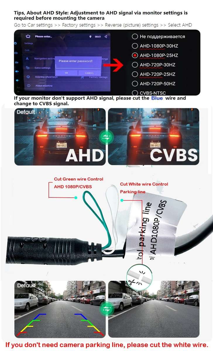 AHD 1080P Car Rear View Camera Back UP Cam For Porsche Cayenne MK2 AUDI A4 B8 A5