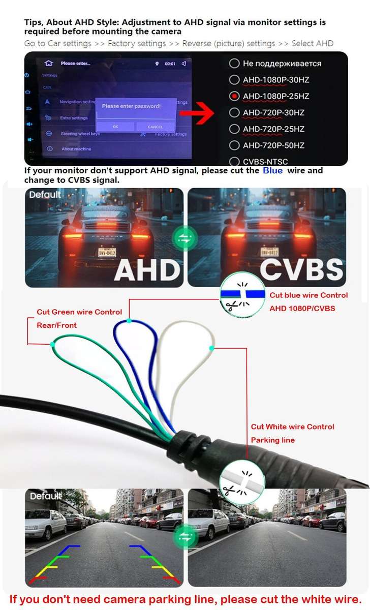 AHD 1080P Rear View Reverse Camera For Land Rover Discovery Number Plate Light