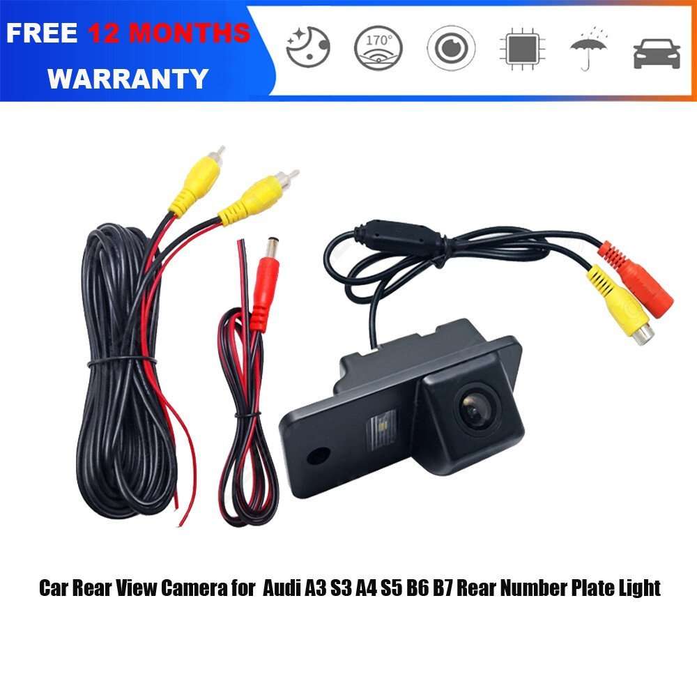 For Audi A3 S3 A4 S4 B6 B7 B8 A5 A6 A8 S8 RS4 Q7 Car Reverse Parking Camera HD