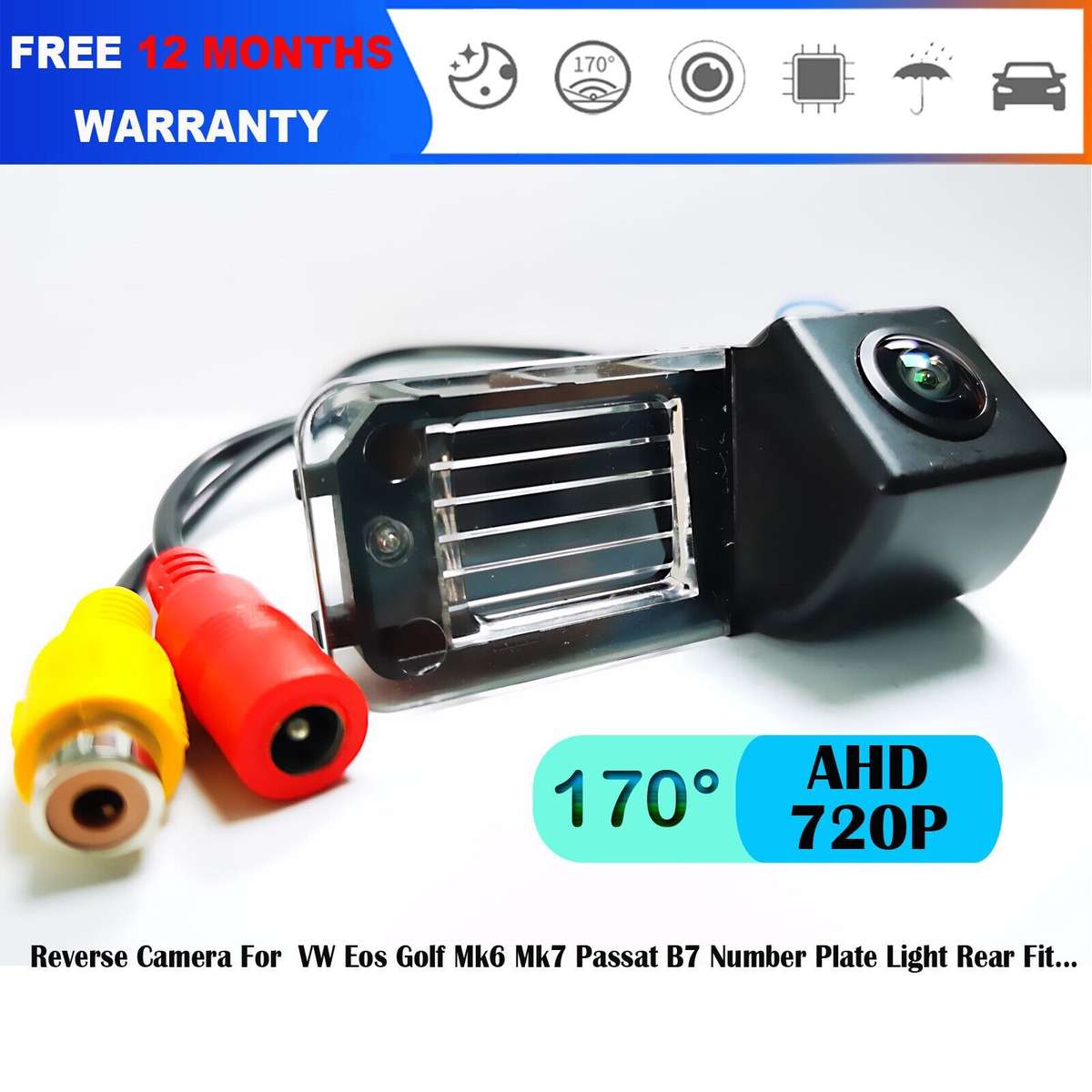 AHD Auto Rear View Camera For VW Scirocco MK3 Polo MK5