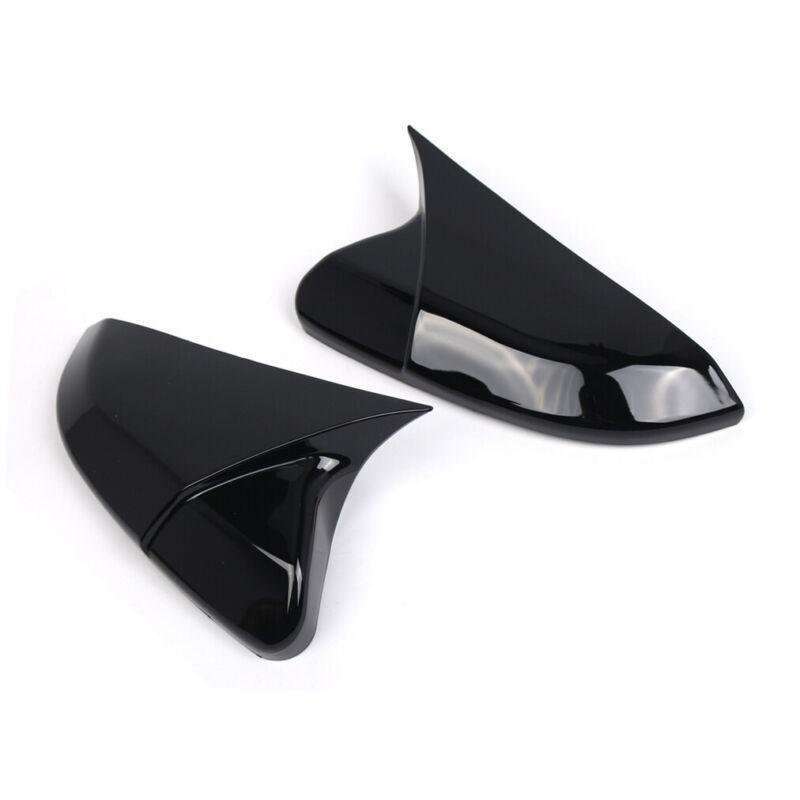 2x Rear View Wing Mirror Cover Caps For Honda Civic 10Th 2016-2021 Gloss Black