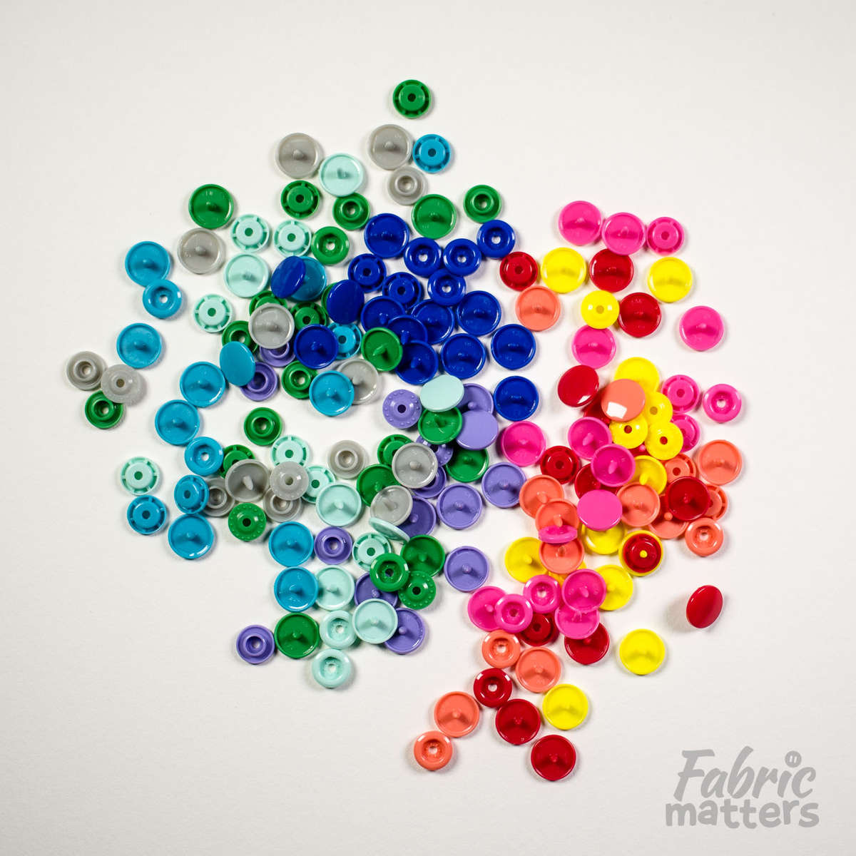 T5 (12.4 mm) Plastic Snaps (Full Sets) - 500