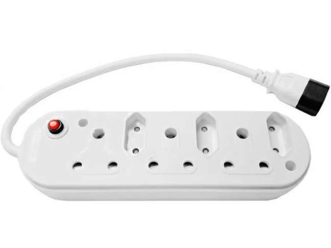 Acconet 6 Way Multiplug with 3x 16A SA and 3x 5A 2 Pin Sockets