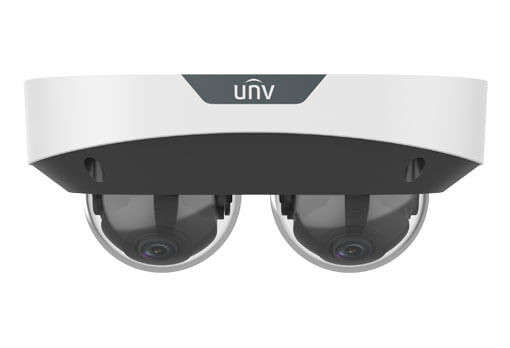 UNV - Ultra H.265 - 2*2MP Dual-channel Non-Splicing Multiview Fixed IP Dome Camera