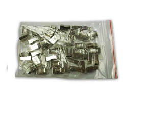 Cat5E Rj45 Connectors, Shielded, Stranded Solid Core, 50 Pack