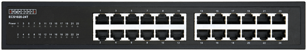 Edge-Core 24 Port Gigabit Unmanaged Switch, Rack-Mountable