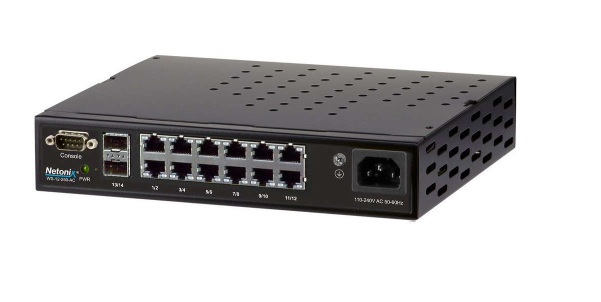 Netonix 12 Port Managed 250W Passive Ac Poe Switch + 2 Sfp Uplink Ports