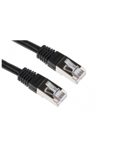 Acconet Cat6 Utp Flylead, 0.5 Meter, Straight, Stranded Cable, Moulded Boots And Plugs, Black